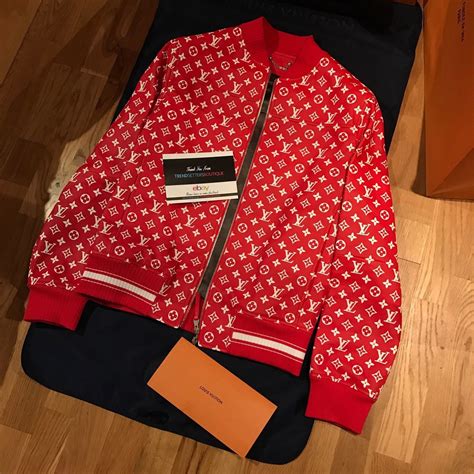 louis vuitton baseball jacket replica|supreme louis vuitton leather jacket.